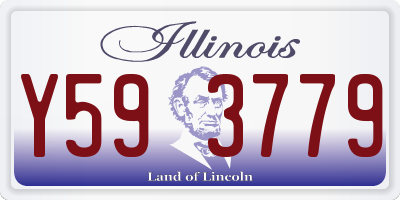 IL license plate Y593779