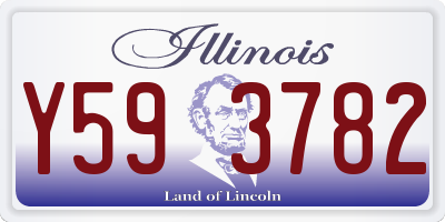 IL license plate Y593782