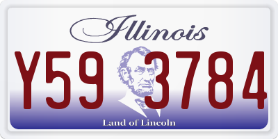 IL license plate Y593784