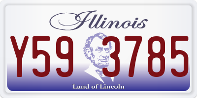 IL license plate Y593785