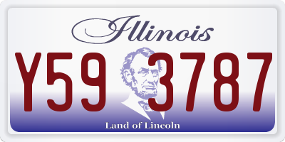 IL license plate Y593787