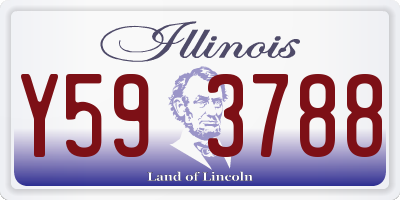 IL license plate Y593788