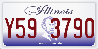IL license plate Y593790
