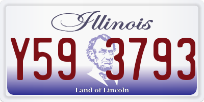 IL license plate Y593793
