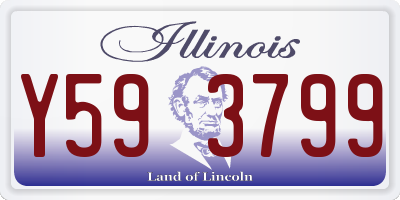IL license plate Y593799