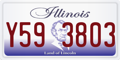 IL license plate Y593803