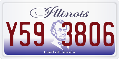IL license plate Y593806