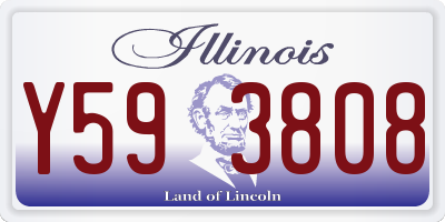 IL license plate Y593808
