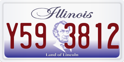 IL license plate Y593812