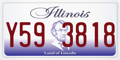 IL license plate Y593818