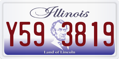 IL license plate Y593819