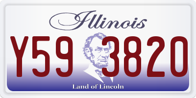 IL license plate Y593820
