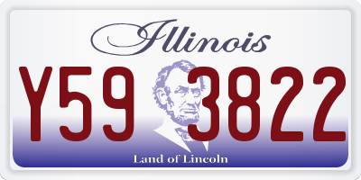 IL license plate Y593822