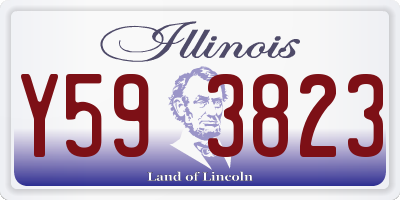 IL license plate Y593823