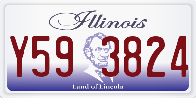 IL license plate Y593824