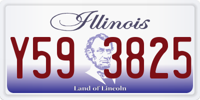 IL license plate Y593825