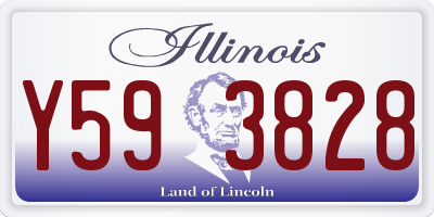 IL license plate Y593828