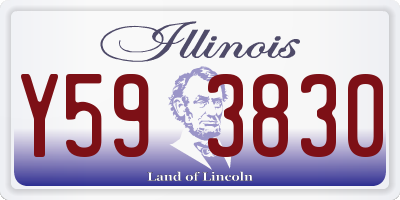 IL license plate Y593830