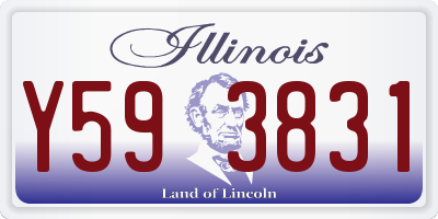 IL license plate Y593831