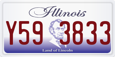 IL license plate Y593833