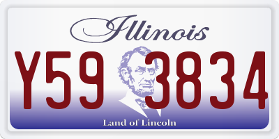 IL license plate Y593834