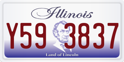 IL license plate Y593837