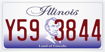 IL license plate Y593844