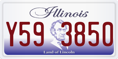 IL license plate Y593850