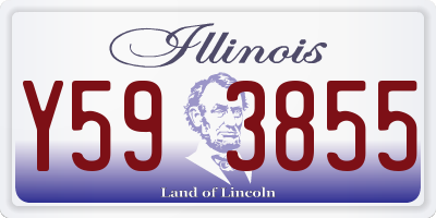 IL license plate Y593855