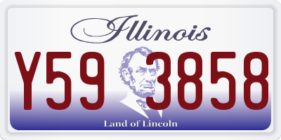 IL license plate Y593858