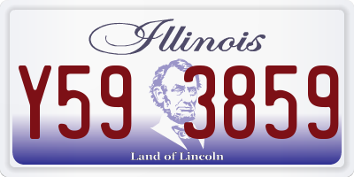 IL license plate Y593859