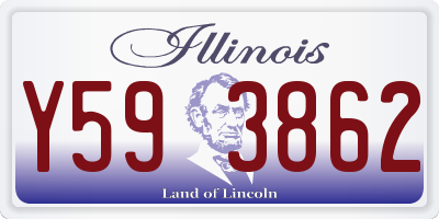 IL license plate Y593862