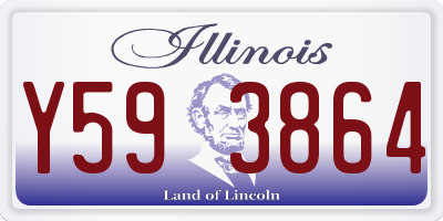 IL license plate Y593864