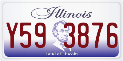 IL license plate Y593876