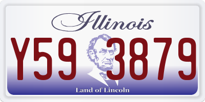 IL license plate Y593879