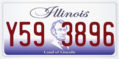 IL license plate Y593896