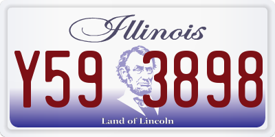IL license plate Y593898