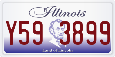 IL license plate Y593899