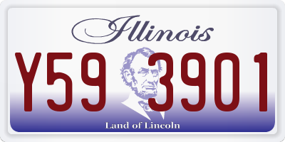 IL license plate Y593901