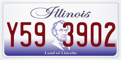 IL license plate Y593902