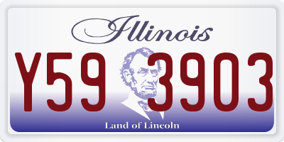 IL license plate Y593903