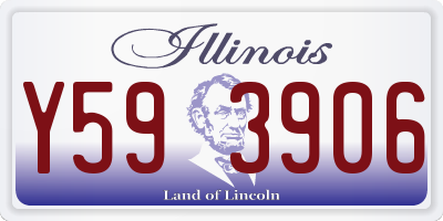 IL license plate Y593906