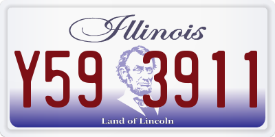 IL license plate Y593911