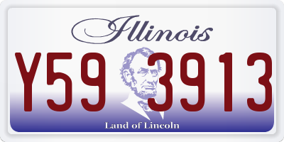IL license plate Y593913
