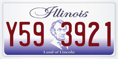IL license plate Y593921