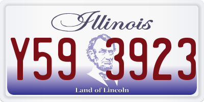 IL license plate Y593923