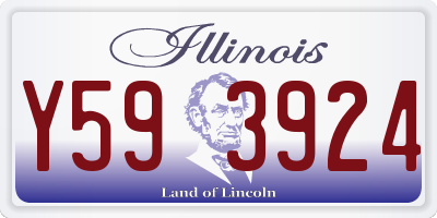 IL license plate Y593924