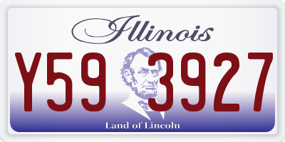 IL license plate Y593927