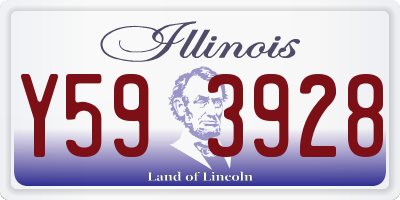 IL license plate Y593928