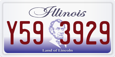 IL license plate Y593929